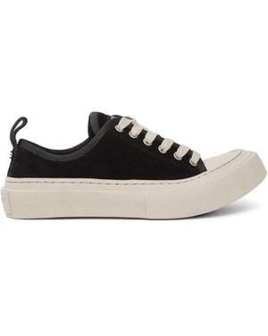 Ann Demeulemeester Halli Suede Platform Trainers - White