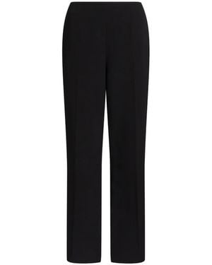 Alberta Ferretti Pressed-Crease Straight-Leg Pants - Black