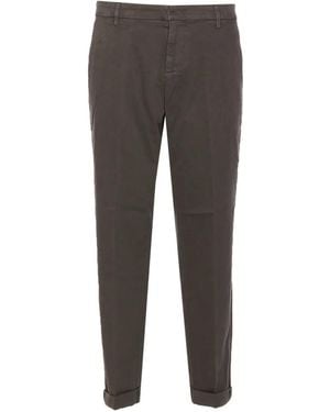 Dondup Logo-Lettering Trousers - Grey