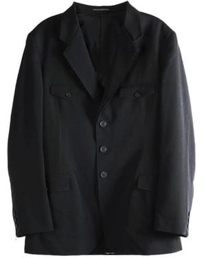 Yohji Yamamoto Buttoned Blazer - Black