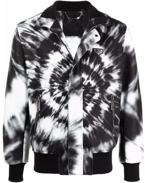 Philipp Plein Bomberjacke Mit Batik-Print - Schwarz