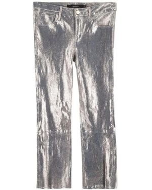 J Brand Leather Pants - Gray