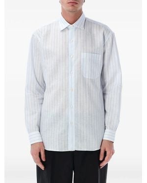 Salvatore Piccolo Alberto Striped Shirt - White