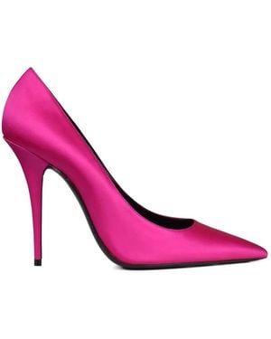 Saint Laurent Marilyn Pointed-Toe Court Shoes - Pink