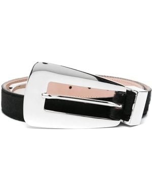 KHAITE Cintura Lucca 30Mm - Nero