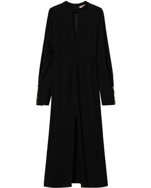 Twinset Georgette Midi Dress - Black