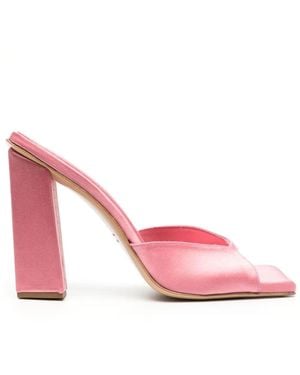 Gia Borghini Rosie Satijnen Muiltjes - Roze