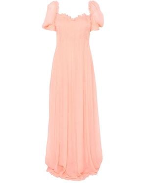 Ermanno Scervino Pleated Maxi Dress - Pink