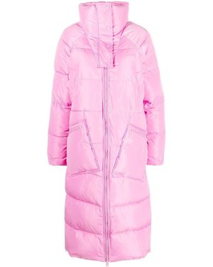 Ganni Oversized Tech Puffer Coat - Pink
