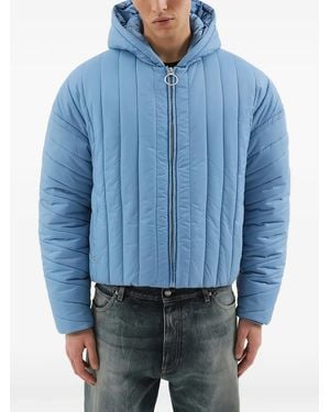 1989 STUDIO Hooded Quilted Jacket - Blue