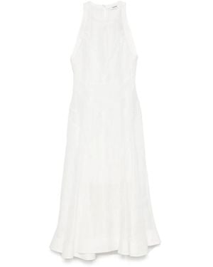 Sandro Lace-Detail Midi Dress - White