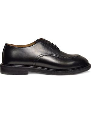 Henderson Panelled Derby Shoes - Black