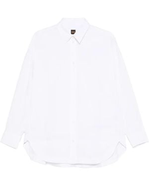 BOSS Oversized-Fit Blouse - White