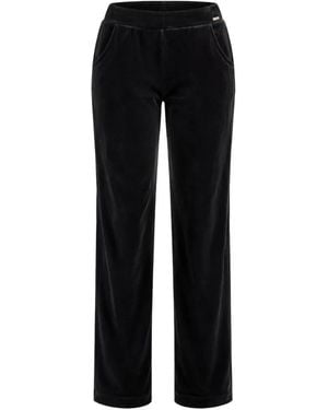 Banana Moon Sealake Velvet-Finish Track Trousers - Black