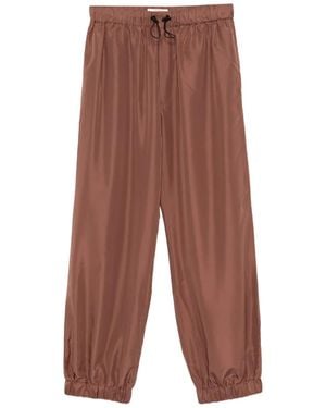 Qasimi Drawstring Track Trousers - Brown