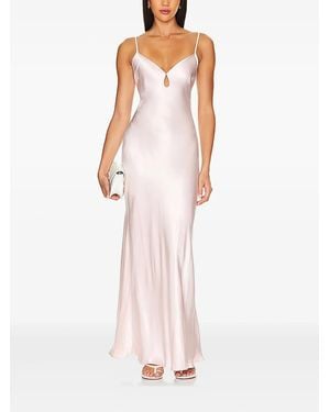Bec & Bridge Open-Back Slip Maxi Party Dress - Pink