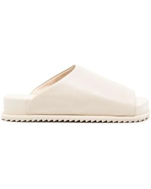 Yume Yume Finn Leather Slides - White