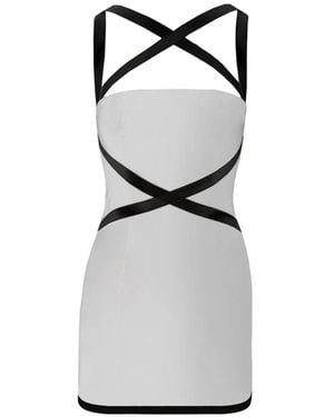 Contessa Mills Cross-Strap Mini Dress - White