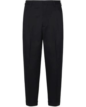 BE ABLE Pleated Wool Trousers - Black