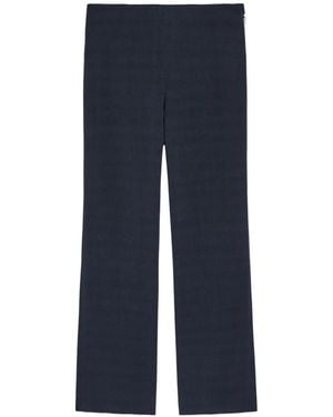 Blazé Milano High-Waisted Straight-Leg Trousers - Blue