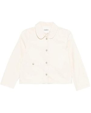 Ba&sh Etiny Peter Pan-Collar Pocket Jacket - White