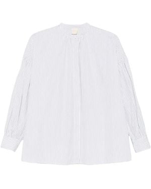 Aspesi Buttoned Striped Shirt - White