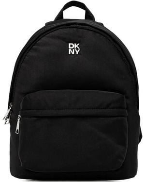 DKNY Logo-Detail Top-Handle Backpack - Black