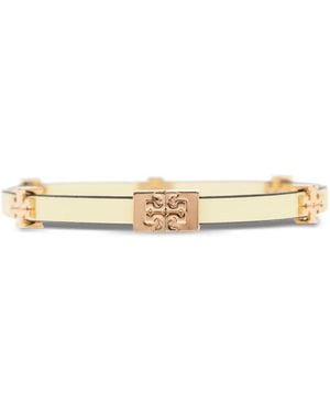 Tory Burch Logo-Plaque Bracelet - Natural