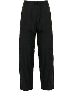 Juun.J Belted-Waist Cargo Trousers - Black