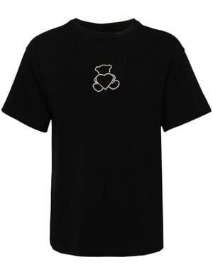 we11done Pearl Bear T-Shirt - Black