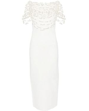 Cult Gaia Meri Beaded Midi Dress - White