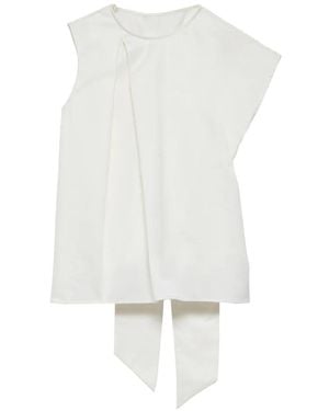 JW Anderson Draped-Detail Top - White