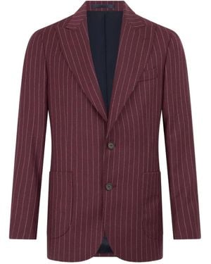 Brooks Brothers Pinstripe Blazer - Purple