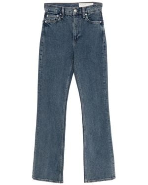 Rag & Bone Hoch Sitzende Peyton Bootcut-Jeans - Blau