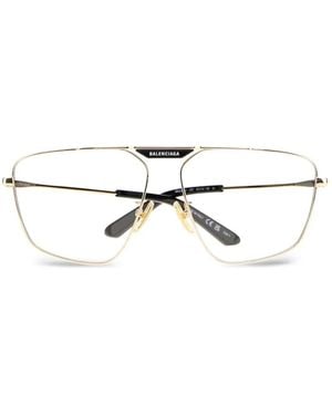 Balenciaga Tag 2.0 Navigator Sunglasses - White