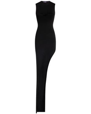 Jean Paul Gaultier Asymmetrical Long Dress - Black
