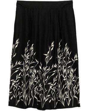 agnès b. Printed Skirt - Black