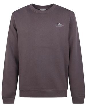 Les Deux Ben Globe Sweatshirt - Purple
