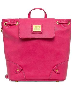 Juicy Couture Drawstring Flap Backpack - Pink