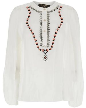 Bazar Deluxe Embroidered Blouse - White