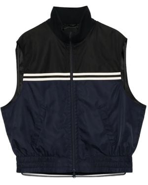 CROQUIS Stripe Two-Tone Jacket - Blue