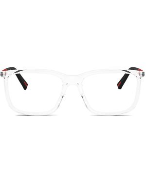 Prada Linea Rossa Bril Met Vierkant Montuur - Wit