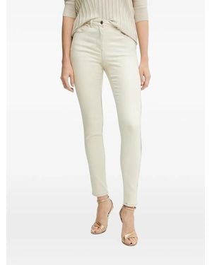 Morgan Vaqueros Skinny Revestidos - Neutro