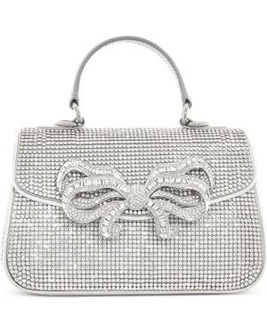 Judith Leiber Sac Cabas Orné De Cristaux À Nœud - White