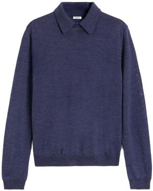 Aspesi Polo-Collar Sweater - Blue