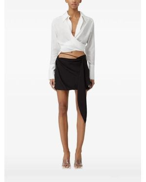 GAUGE81 Sabinas Silk Wrap Shirt - White