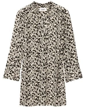 Ba&sh Perla V-Neck Printed Dress - White