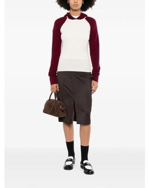 CUDDLEUP Raglan-Sleeve Jumper - Red