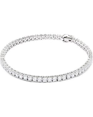 Hatton Labs Bracelet Tennis En Sterling Et Zircon Cubique - Blanc