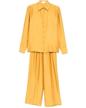 Silkylicious Silk Pajama Set - Yellow